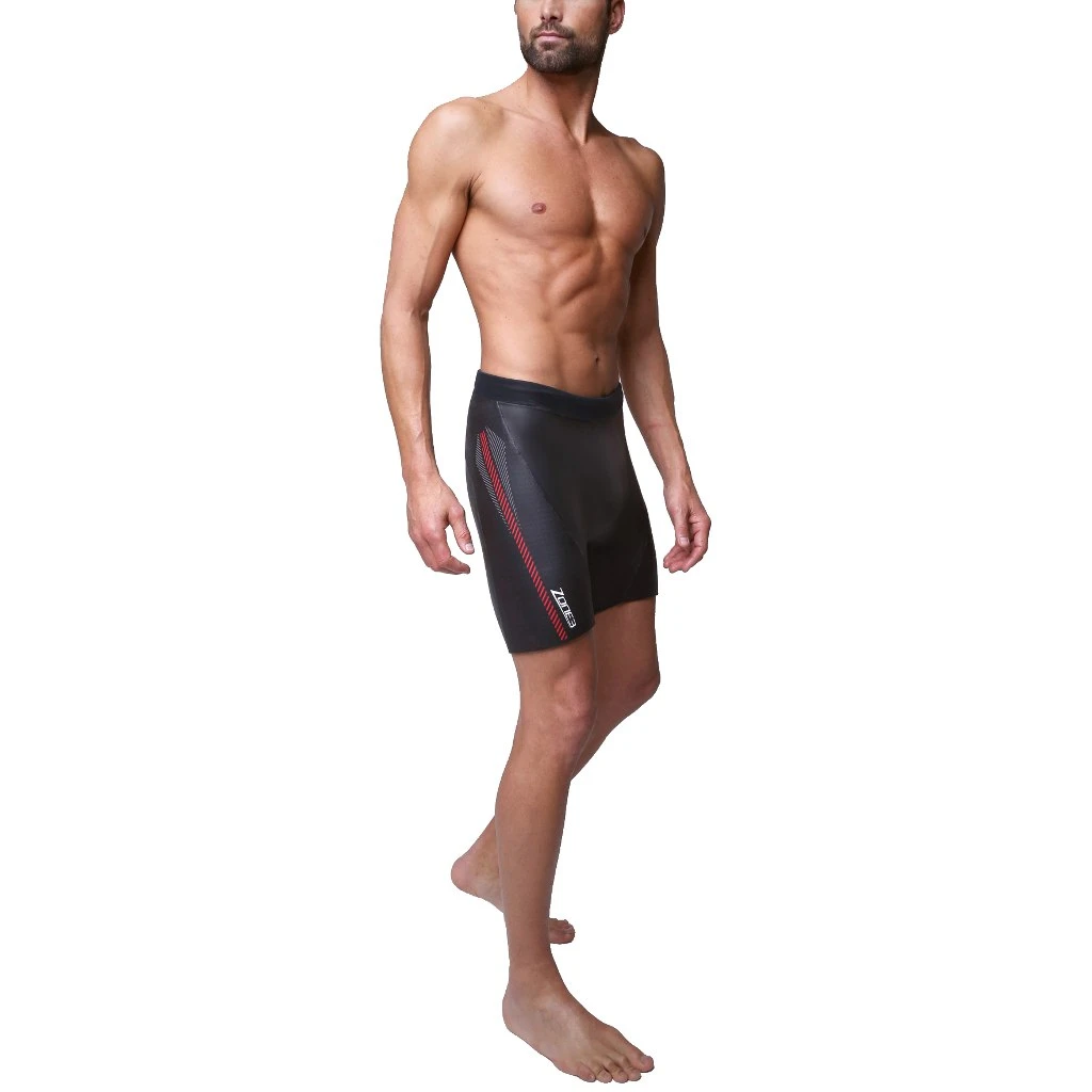 Zone3 Neopreen Kickpants Short 'Premium' Aerodome Elite 5/3mm - Zwart/rood 6 Zone3 Neopreen Kickpants Short 'Premium' Aerodome Elite 5/3mm - Zwart/rood - Afbeelding 4