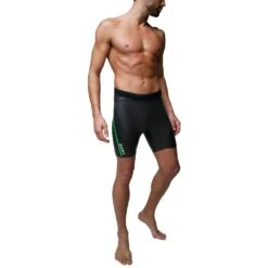Zone3 Neopreen Kickpants Short 'The Next Step' 3/2mm - Zwart/groen -Zwemuitrusting 163685 03 d 293442