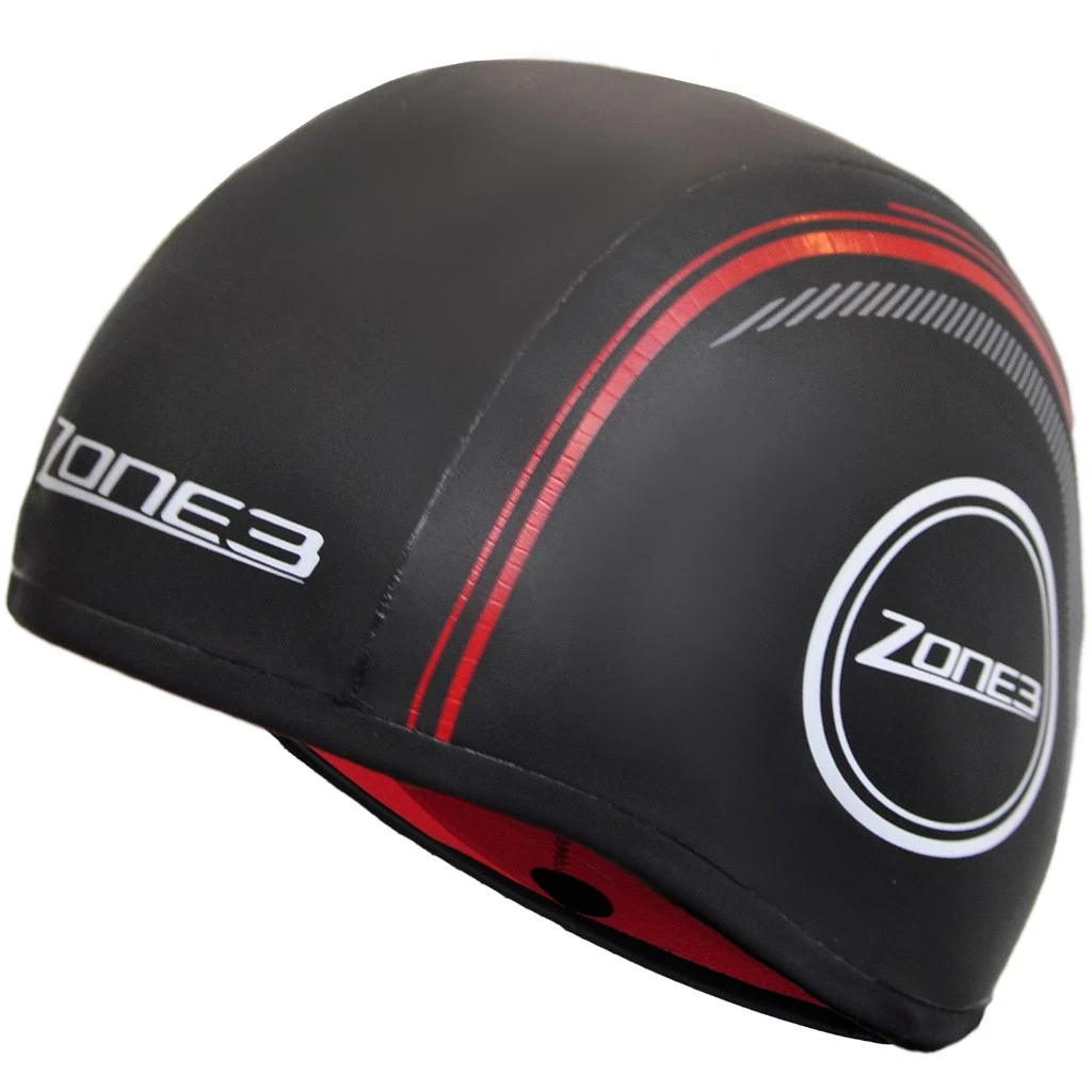 Zone3 Neoprene Strapless Badmuts - Black/red 3 Zone3 Neoprene Strapless Badmuts - Black/red
