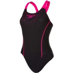 Speedo Women's Gala Logo Medalist - Black/electric Pink