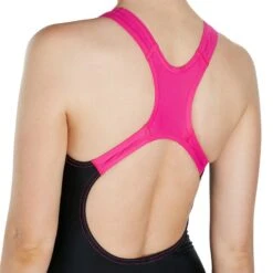 Speedo Women's Gala Logo Medalist - Black/electric Pink -Zwemuitrusting 254155 05 d 500448