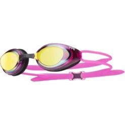 TYR Blackhawk Racing Polarized Women Fit Swimming Goggles - Gold/pink/black