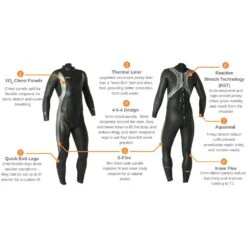 Blueseventy Thermal Reaction Wetsuit - Black/silver -Zwemuitrusting 271967 02 d 544254
