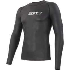 Zone3 Neoprene Long Sleeve Under Wetsuit Baselayer - Black/white