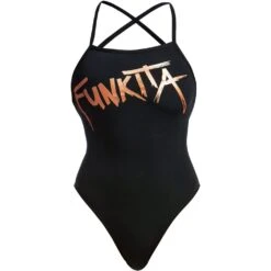 Funkita Strapped In Badpak Dames - Bronzed