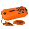 Buddyswim Boya Drybag 28lt + Swim Cap - Orange/caution Swimmer At Work -Zwemuitrusting 336073 00 c 709473
