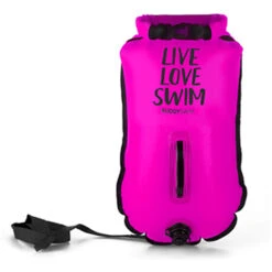 Buddyswim Boya Drybag 20lt + Swim Cap - Pink/live Love Swim -Zwemuitrusting 336101 02 c 709565