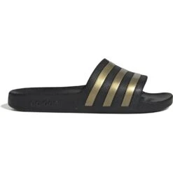 Adidas Adilette Aqua Badeslippers - Core Black/gold Metal/core Black EG1758