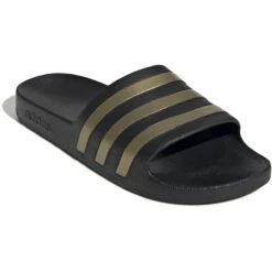 Adidas Adilette Aqua Badeslippers - Core Black/gold Metal/core Black EG1758 -Zwemuitrusting adidas adilette aqua slides bathing shoes core black gold metal core black eg1758 7 1358439
