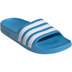 Adidas Adilette Aqua Badeslippers Kinderen - Solitary Blue/future White/solitary Blue FY8071