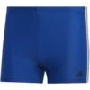 Adidas Boxers 3-Stripes Zwem Shorts Heren - Collegiate Royal/white DZ7523 -Zwemuitrusting adidas mens boxers 3 stripes swim shorts collegiate royal white dz7523 2 1014760
