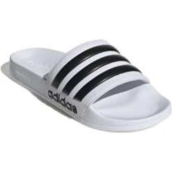 Adidas Shower Adilette Badslippers - Footwear White/core Black/footwear White GZ5921 12 Adidas Shower Adilette Badslippers - Footwear White/core Black/footwear White GZ5921 -Zwemuitrusting adidas shower adilette slides bathing shoe footwear white core black footwear white gz5921 4 1238664