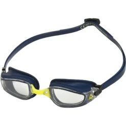 AQUASPHERE Fastlane Zwembril - Helder - Navy Blue/Bright Yellow -Zwemuitrusting aquasphere fastlane swim goggles clear navy blue bright yellow 2 1496783