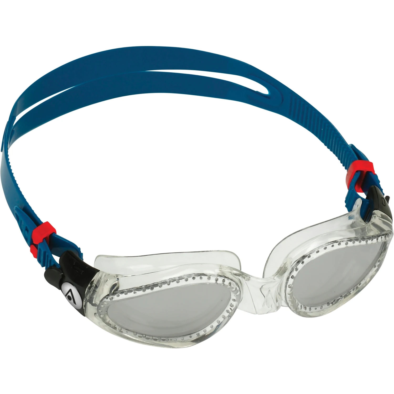 AQUASPHERE Kaiman Zwembril - Zilver Titaan Gespiegeld - Transparent/Petrol 6 AQUASPHERE Kaiman Zwembril - Zilver Titaan Gespiegeld - Transparent/Petrol - Afbeelding 4