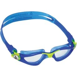 AQUASPHERE Kayenne Junior Kinderen Zwembril - Helder - Blauw/Geel -Zwemuitrusting aquasphere kayenne junior swim goggles clear blue yellow 3 1497153