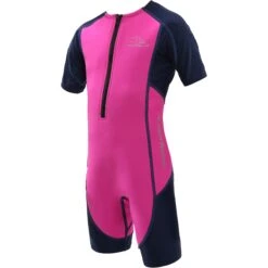 AQUASPHERE Stingray HP2 Kinderen Wetsuit Met Korte Mouwen - Pink/Navy Blue