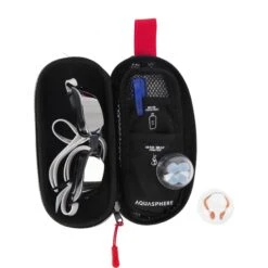 AQUASPHERE Zwembrilhouder - Zwart/Rood -Zwemuitrusting aquasphere swim goggle case black red 4 1272380