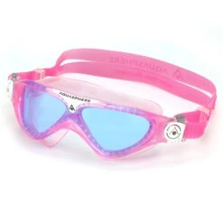 AQUASPHERE Vista Junior Kinderen Zwembril - Blauw Getint - Roze/Wit -Zwemuitrusting aquasphere vista junior kids swim goggles blue tinted pink white 1 1439237