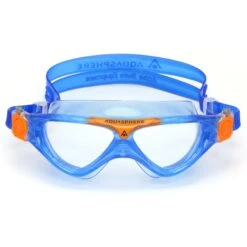 AQUASPHERE Vista Junior Kinderen Zwembril - Transparant - Blauw/Oranje