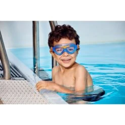 AQUASPHERE Vista Junior Kinderen Zwembril - Transparant - Blauw/Oranje -Zwemuitrusting aquasphere vista junior kids swim goggles clear blue orange 21 1497304