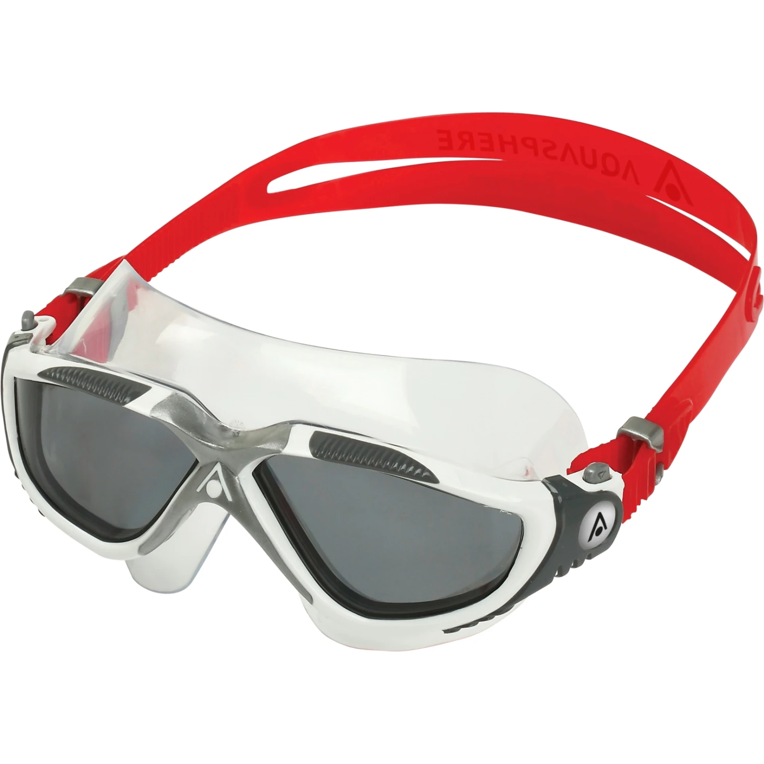 AQUASPHERE Vista Swim Goggles - Smoke Getint - Wit/Rood 5 AQUASPHERE Vista Swim Goggles - Smoke Getint - Wit/Rood - Afbeelding 3