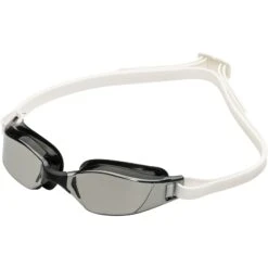 AQUASPHERE Xceed Zwembril - Zilver Titaan Gespiegeld - Zwart/Wit -Zwemuitrusting aquasphere xceed swim goggles silver titanium mirrored black white 3 1439384