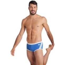 Arena Icons Solid Low-Waist Zwemshort Heren - Royal-White -Zwemuitrusting arena icons solid swim low waist short royal white 5 1251086