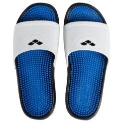 Arena Marco Massage Badslippers - Wit-Cyan-Zwart -Zwemuitrusting arena marco massage whitecyanblack 2 868278
