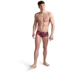 Arena Crazy Allover Low Waist Zwemshort Heren - Zwart-Multi -Zwemuitrusting arena mens crazy arena swim low waist short model allover black multi 3 1261490