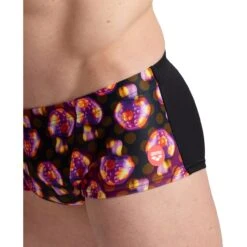 Arena Crazy Allover Low Waist Zwemshort Heren - Zwart-Multi -Zwemuitrusting arena mens crazy arena swim low waist short model allover black multi 4 1261491