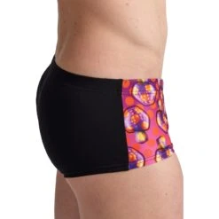 Arena Crazy Allover Low Waist Zwemshort Heren - Zwart-Multi -Zwemuitrusting arena mens crazy arena swim low waist short model allover black multi 5 1261492