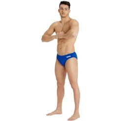 Arena Team Solid Zwemslip Heren - Royal-White -Zwemuitrusting arena mens team swim briefs solid royal white 7 1251354