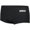 Arena Team Solid Low Waist Zwemshort Heren - Zwart/Wit -Zwemuitrusting arena mens team swim low waist short solid black white 1 1251387