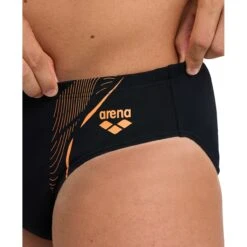 Arena Performance Graphic Zwemslip Heren - Zwart/Nespola -Zwemuitrusting arena performance mens graphic swim briefs black nespola 8 1364143