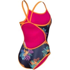 Zwemuitrusting -Zwemuitrusting arena performance womens toucan super fly back swimsuit nespola navy multi 2 1364941