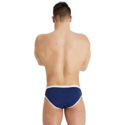 Arena Icons Solid Zwemslip Heren - Navy-White -Zwemuitrusting arena solid icons swim briefs navy white 6 1250962