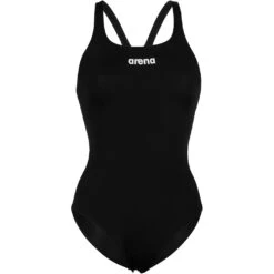 Arena Performance Solid Swim Pro Team Badpak Dames - Zwart/Wit -Zwemuitrusting arena womens team swimsuit swim pro solid black white 3 1252370