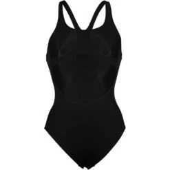 Arena Performance Solid Swim Pro Team Badpak Dames - Zwart/Wit -Zwemuitrusting arena womens team swimsuit swim pro solid black white 4 1252371