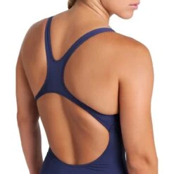 Arena Performance Solid Swim Pro Team Badpak Dames - Navy/Wit -Zwemuitrusting arena womens team swimsuit swim pro solid navy white 9 1513126