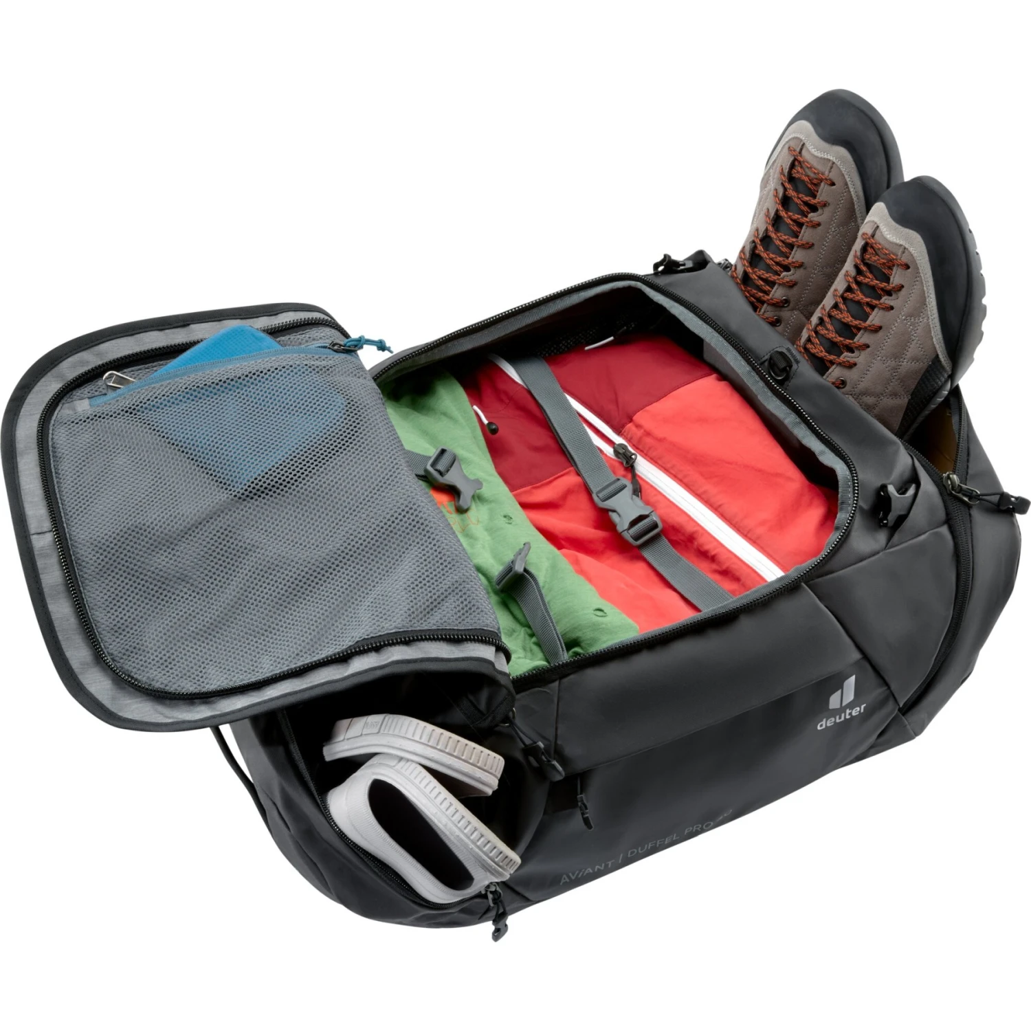 Deuter AViANT Duffel Pro 40 Sporttas - Zwart 11 Deuter AViANT Duffel Pro 40 Sporttas - Zwart - Afbeelding 9