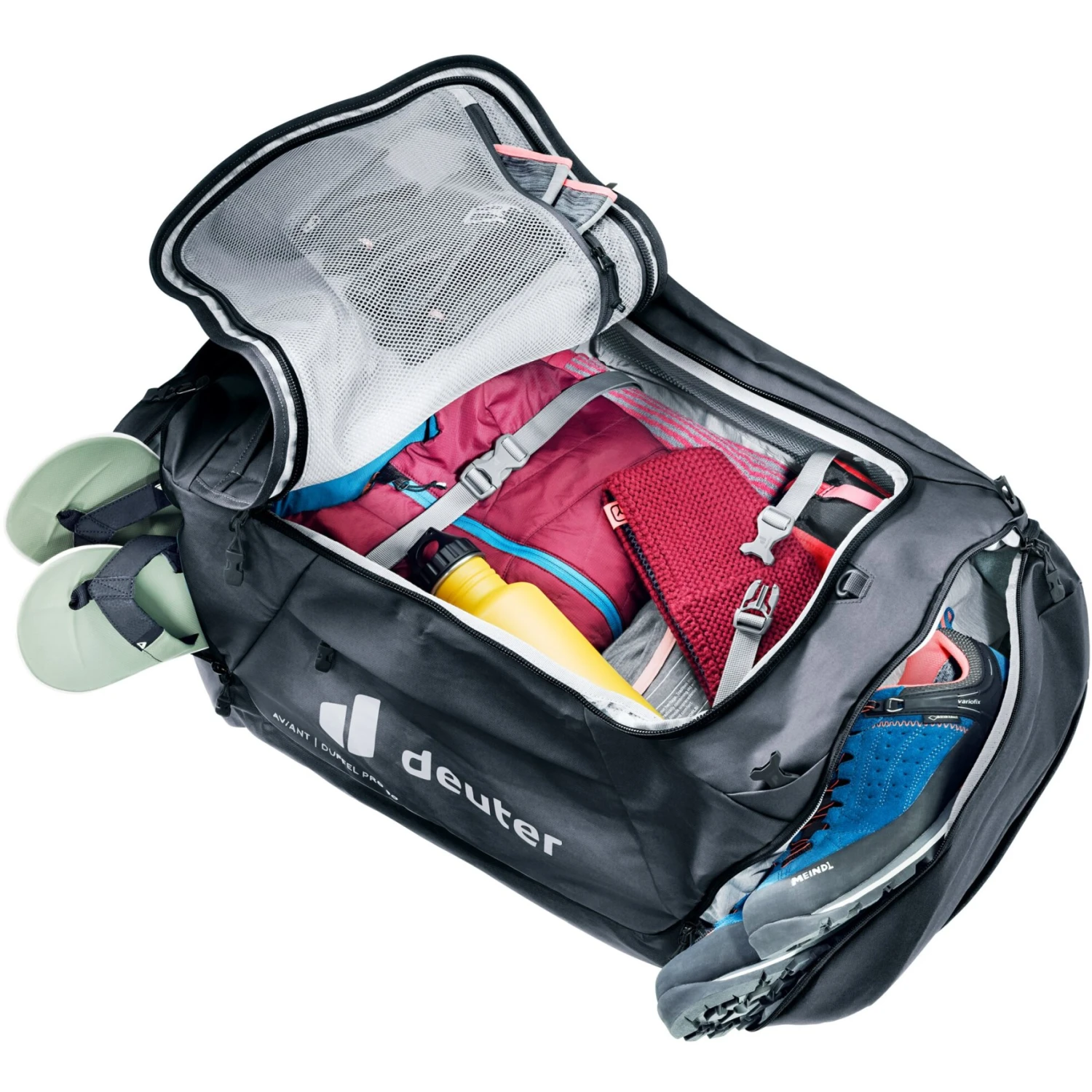 Deuter AViANT Duffel Pro 90 Sporttas - Zwart 12 Deuter AViANT Duffel Pro 90 Sporttas - Zwart - Afbeelding 10