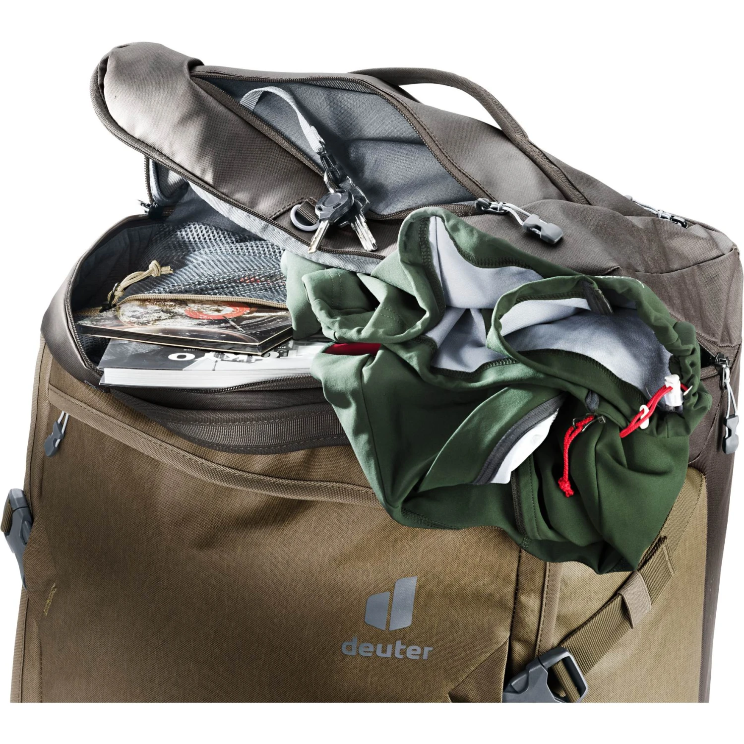 Deuter AViANT Duffel Pro Movo 60 Trolley - Zwart 7 Deuter AViANT Duffel Pro Movo 60 Trolley - Zwart - Afbeelding 5