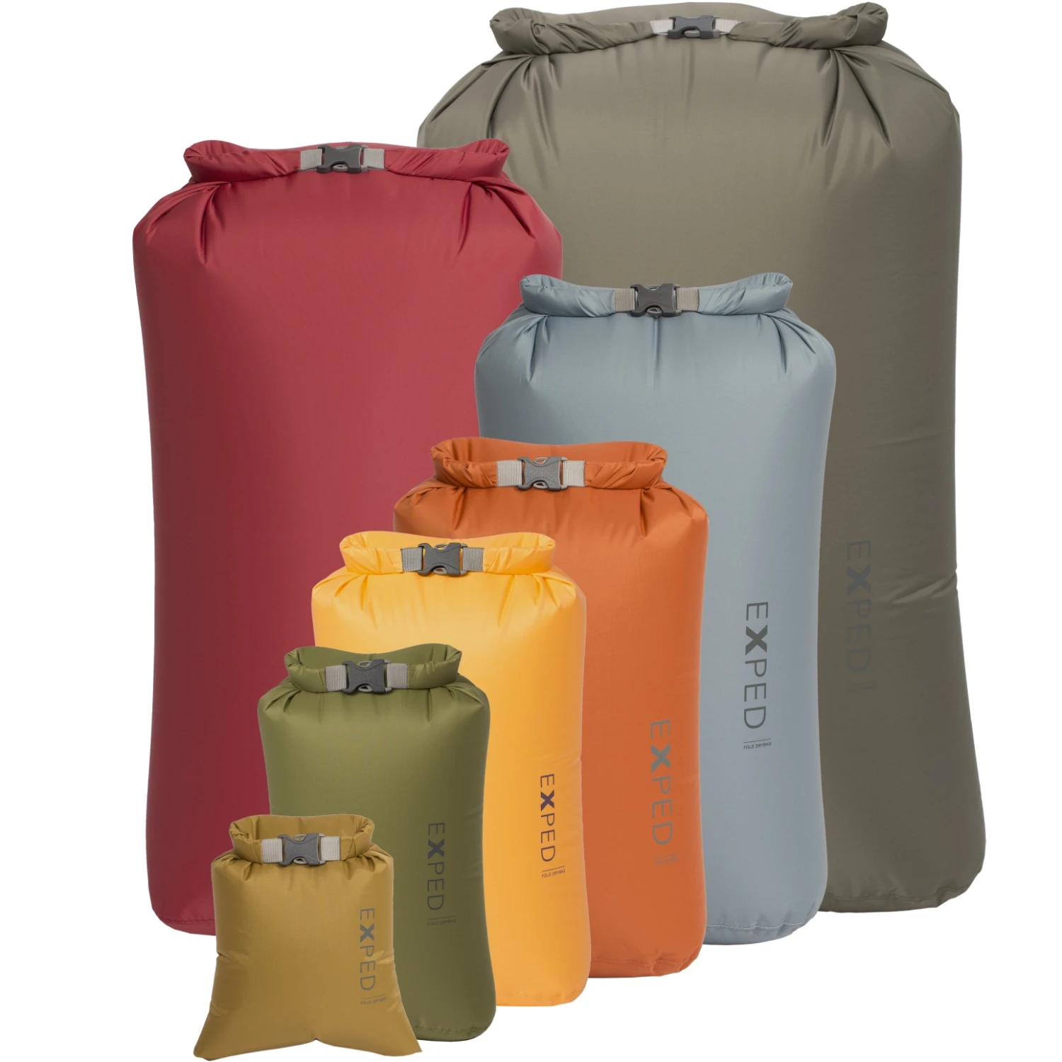 Exped Fold Drybag Pakzak - XXL - Charcoal Grey 4 Exped Fold Drybag Pakzak - XXL - Charcoal Grey - Afbeelding 2