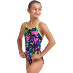 Funkita Diamond Back Badpak Meisjes - Destroyer -Zwemuitrusting funkita girls diamond back one piece swimsuit destroyer 4 1559018