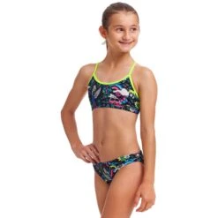 Funkita Racerback Eco Bikini Meisjes - Hippy Dippy -Zwemuitrusting funkita girls racerback eco bikini hippy dippy 4 1559087