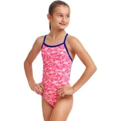 Funkita Single Strap Badpak Meisjes - Beached Bae -Zwemuitrusting funkita girls single strap one piece swimsuit beached bae 4 1559171