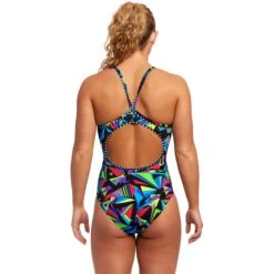 Funkita Diamond Back Badpak Dames - Beat It -Zwemuitrusting funkita ladies diamond back one piece swimsuit beat it 3 1501699
