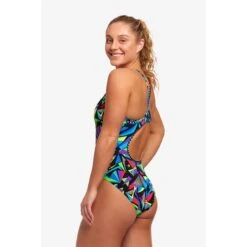 Funkita Diamond Back Badpak Dames - Beat It -Zwemuitrusting funkita ladies diamond back one piece swimsuit beat it 5 1501701