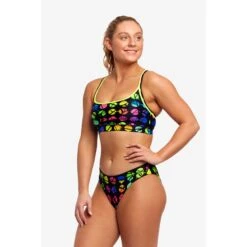 Funkita Sports Bikini Top Dames - Broken Circle -Zwemuitrusting funkita ladies sports bikini top broken circle 4 1502013