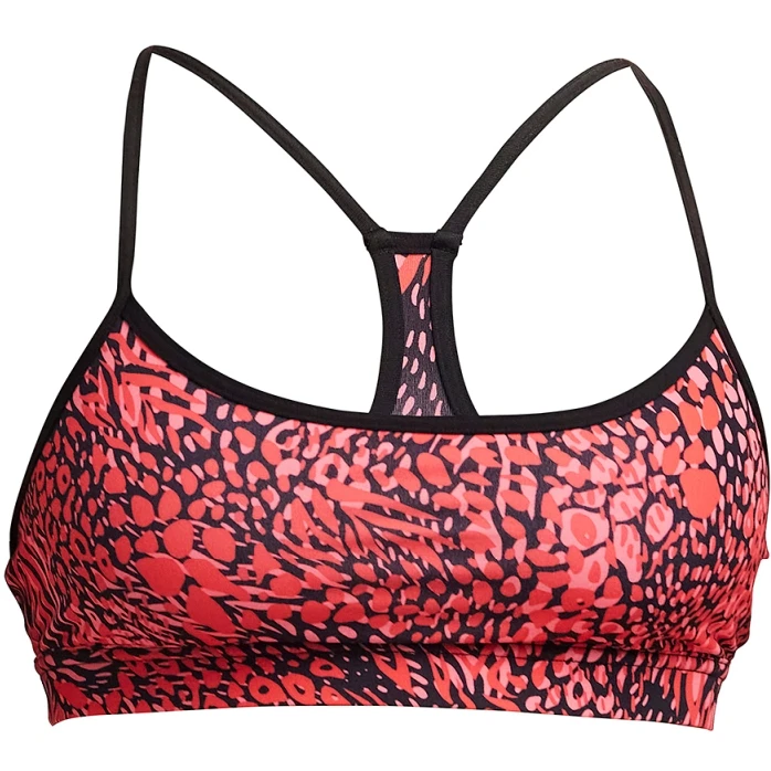 Funkita Swim Crop Bikini Top Dames - Spot Lots 3 Funkita Swim Crop Bikini Top Dames - Spot Lots